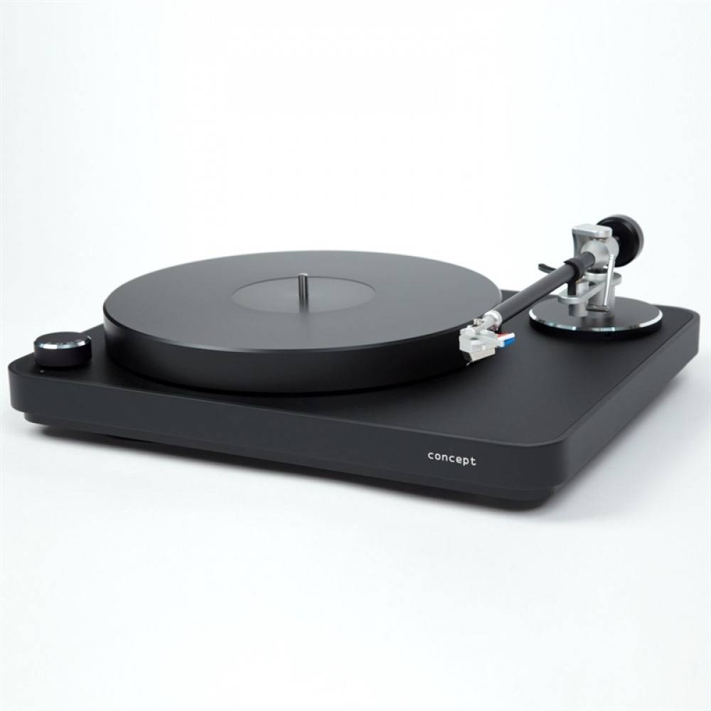 CLEARAUDIO Concept Svart/Svart inkl. TA035 Concept tonearm + MM012 Concept MM cartridge