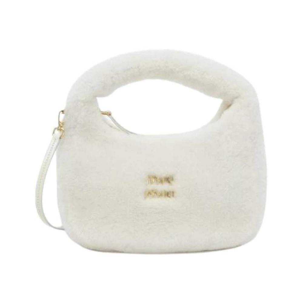 Miu Miu Pre-owned Pre-owned Shoulder Bag - Vintage - Dame - Hvid - ONE SIZE - Uld