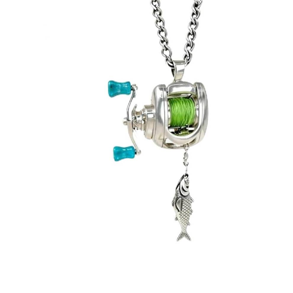 Fiskerullehalsband med roterande handtag 1 st