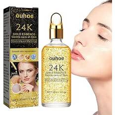 Ansiktsserum i 24K guld,24 Gold Aging Proof Face Serum Moisturizer - Moisturizer för dag och natt Ansiktslinjeminskning, återaktivera hudens