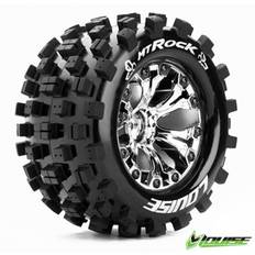 LOUISE RC WORLD LT3275CH Däck & Fälg MT-ROCK 2,8" Krom 1/2-offset (2)