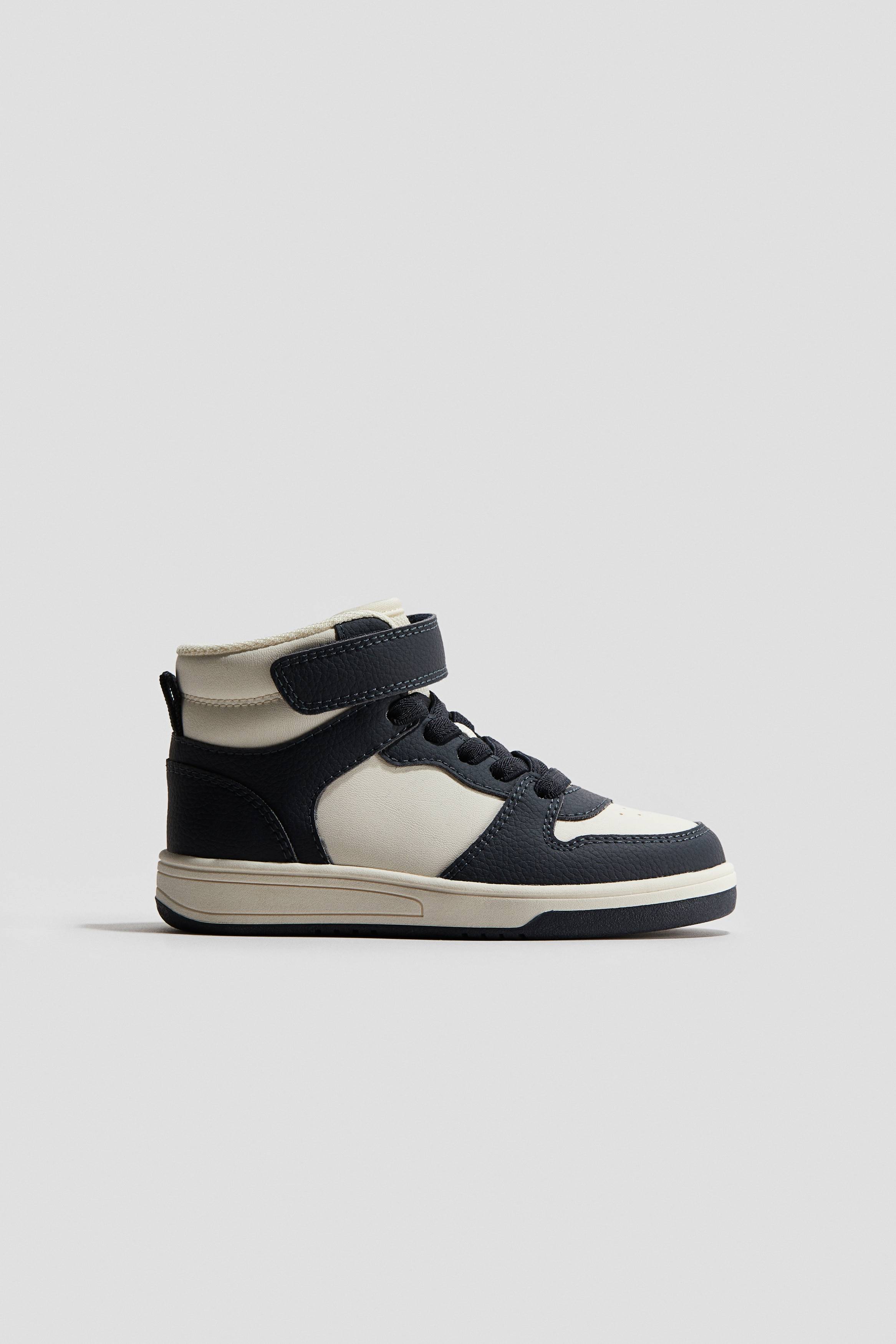 Dreng - Hvid/Marineblå Høje sneakers - Size: 28 - H&M
