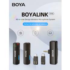 BOYA BOYALINK A Wireless Lavalier Microphone for iPhone 15/16 Series OPPO Samsung Xiaomi Go Pro SONY