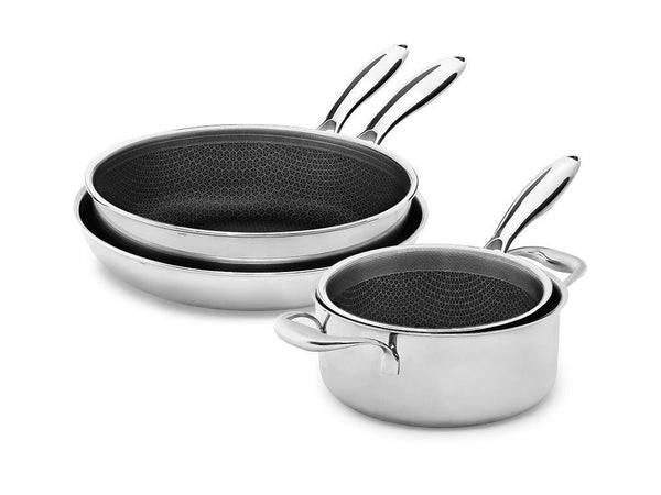 Sauter set 4-delar - hybrid non-stick onyx cookware sauter set