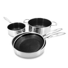 Sauter set 4-delar - hybrid non-stick onyx cookware sauter set