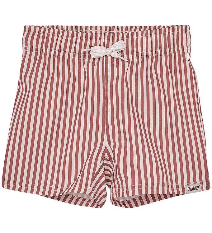 Huttelihut Badeshorts - Mahogany - Huttelihut - 6 år (116) - Badetøj