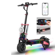 BOYUEDA S5-11 E-Scooter 6000W Dual Motor 60V38AH Battery NFC Activated App Control Escooter Silent Tires Electric Scooter
