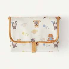Skötunderlägg för babyblöjor, björndesign, kan användas med skötväska - Beige (En-Storlek)