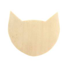 2 wooden wall hooks 8.3 x 10.5 cm - cat