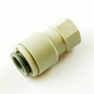 Nippel forskruning indvendig 3/8" gevind til 3/8" Pex til vand.