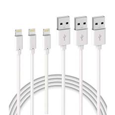 Quntis iPhone Laddare Lightning kabel - MFi certifierad 3Pack 2M Lightning till USB A kabel för iPhone SE 2020 11 Xs Max XR X 8 Plus 7 Plus 6 Plus 5s SE iPad Pro och mer