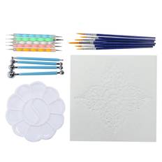 20Pcs Mandala Dotting Stippling Tools for Rock Painting Kit Pen Paint Stencil DIY Accessory