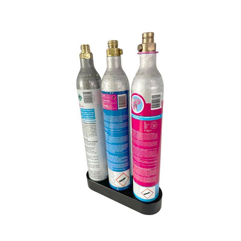 Bra-60Mm Diameter CO2-cylinder Sodastream Sodastar Flaskhållare Stativ För Att Förvara Dina Flaskor Säkert Och Snyggt svart