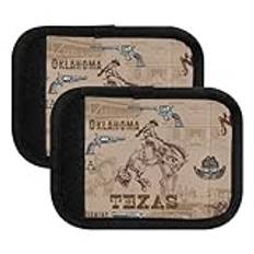 2 st bagagehandtag wraps retro western cowboy pistol töjbar bagageidentifiering bagage klistermärken för resväska resväska, Retro western cowboypistol, 1 sizex2