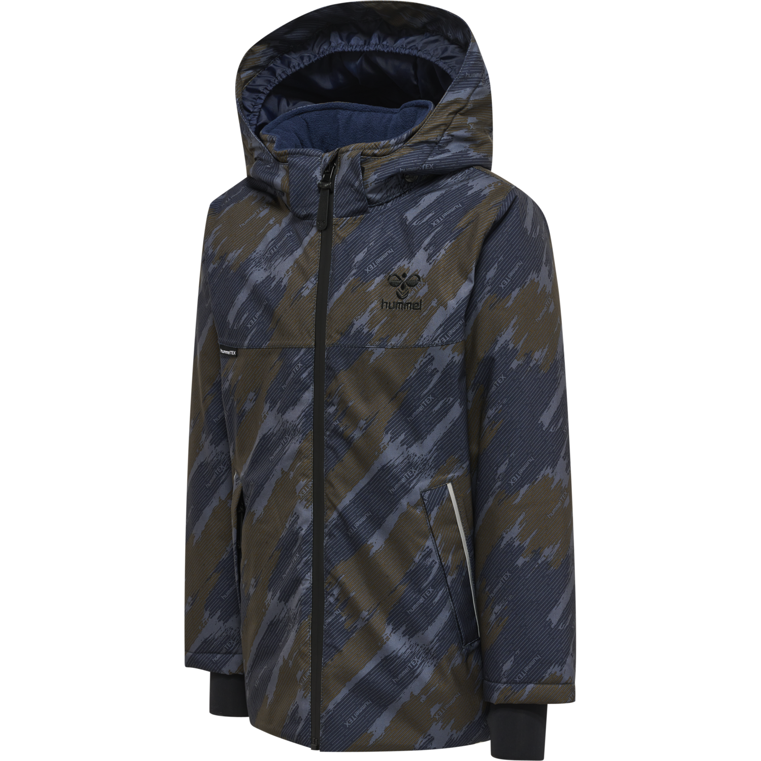 Hummel - Logan Tex Jacket | Grøn | Rain Coat | Børn | Dreng | Str: 134 - Fri fragt og Hurtig levering
