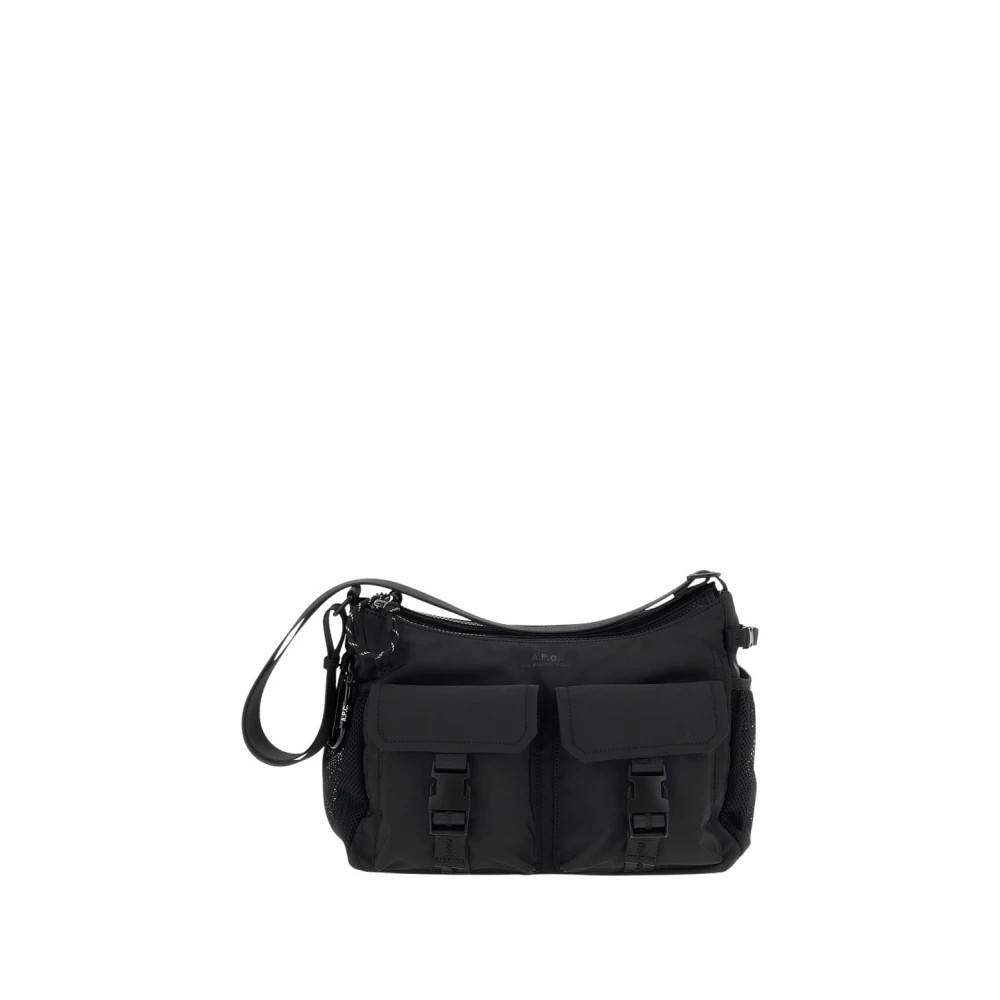 A.P.C. Trek Skuldertaske - Tasker - Herre - Sort - ONE SIZE - Uld