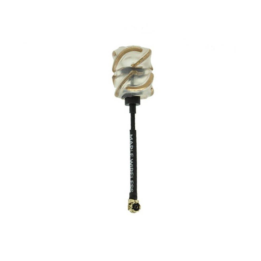 FPV 5.8G Antenna Light 1S Circular Polarization Lollipop RHCP IPEX Antenna for Acrobee Mobula7 1S Tinywhoop Drone 42mm
