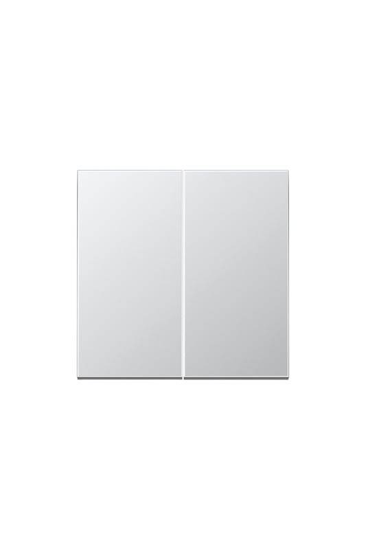 Jung Strömbrytare Återfjädrande 2X1-Pol (Kron) Ls990, Aluminium
