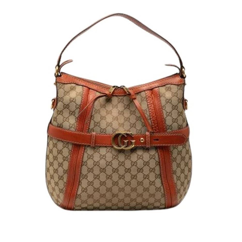 Gucci Vintage Pre-owned Satchel - Vintage - Dame - Brun - ONE SIZE - Læder