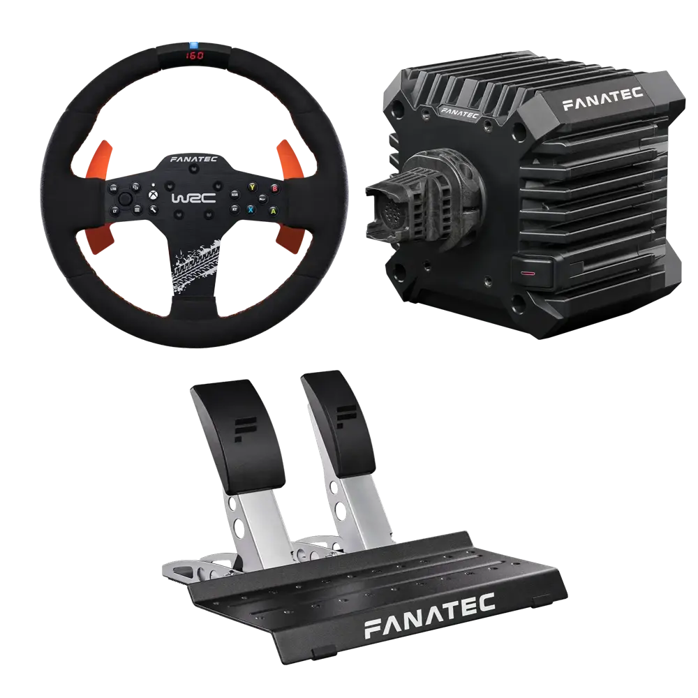 Fanatec CSL Elite WRC Steering Wheel + CSL DD QR2 Wheel Base (5 Nm) + CSL Pedals - Xbox / PC - Bundle