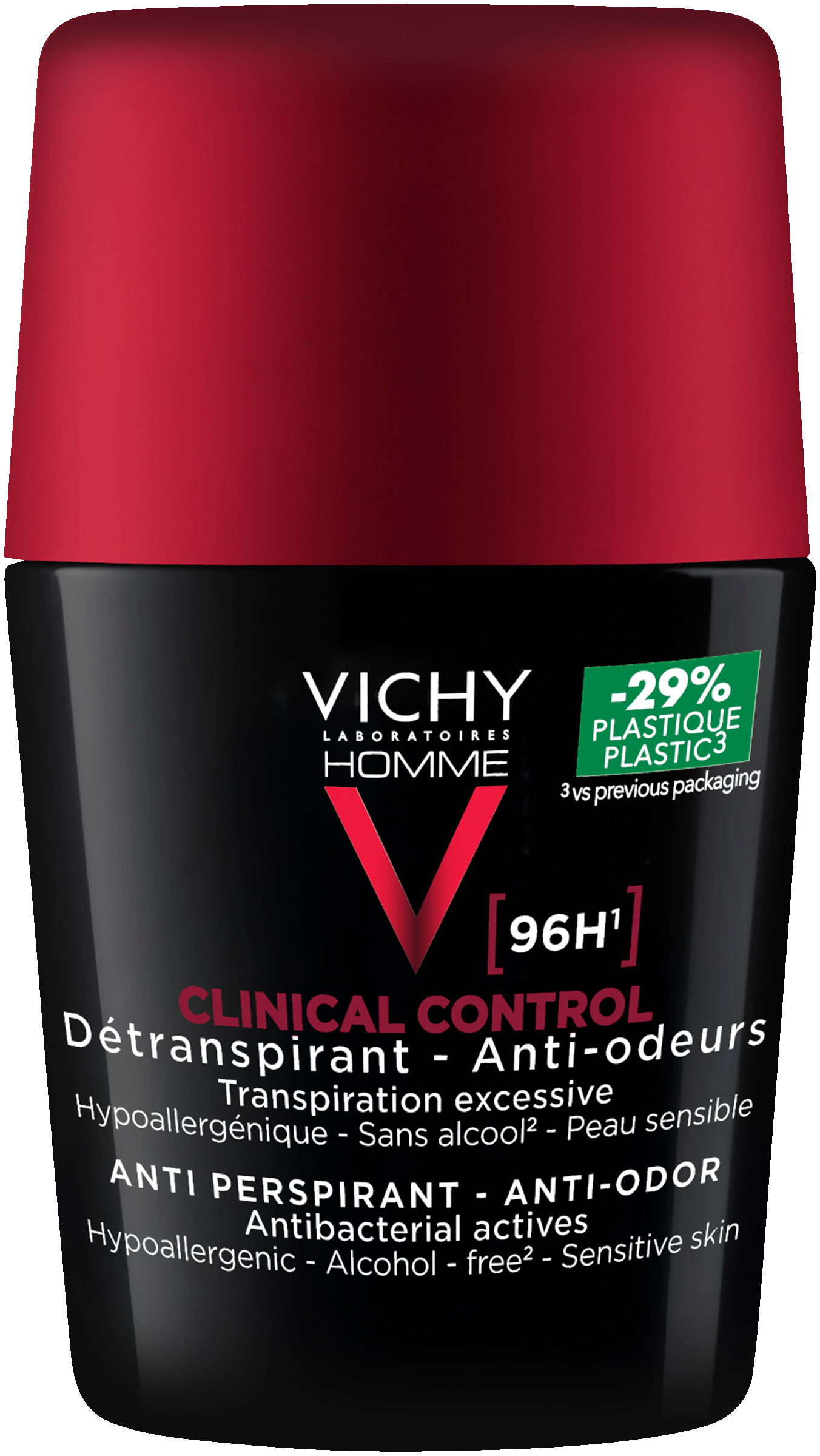 Vichy Homme Clinical control 96hr antiperspirant roll-on 1 st