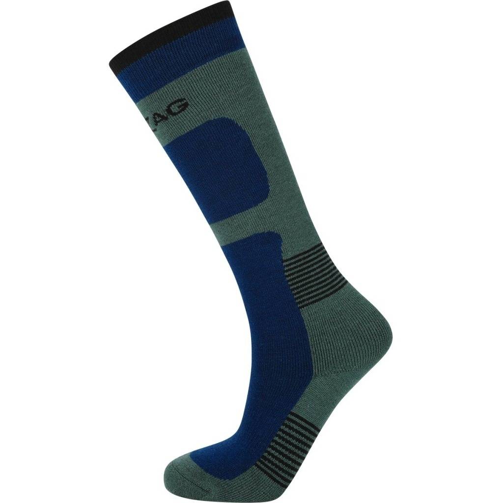 ZigZag Tippy skistrømper til børn - Mallard Green-25-28