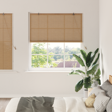Fönsterpersienner & Gardiner Ljusbrun 150 x 160 cm Bambu