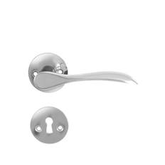 Bellevue | Dørhåndtag i Blank Krom inkl nøgleskilte - L 110 mm (C/C 30 mm)