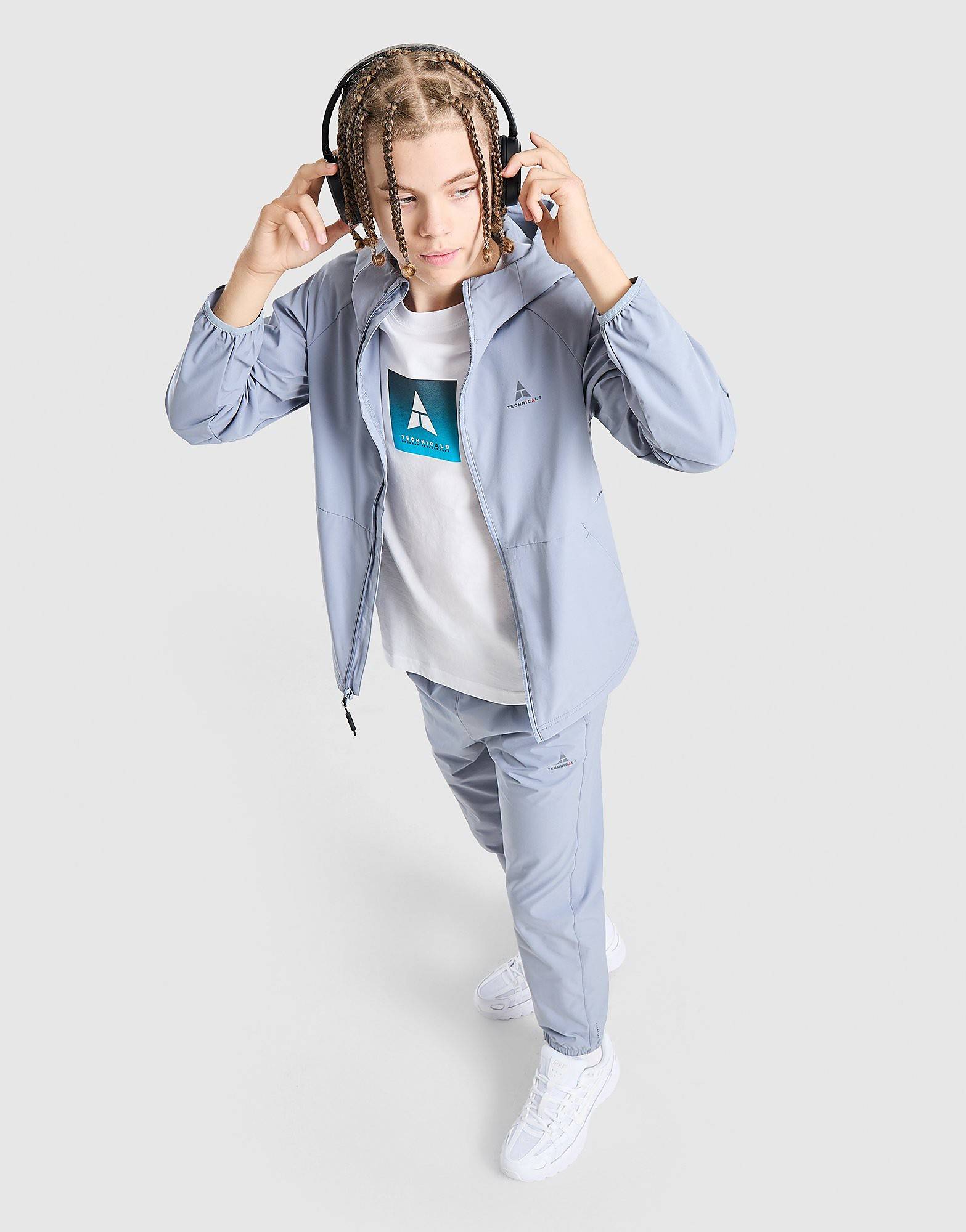 Technicals Bridge Full Zip Tracksuit Junior, grå - 14-15Y