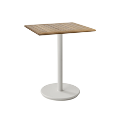 Cane-Line - Cafebordsunderrede - Go - Sand/bordsskiva 72X72 cm - Drop, Go - Teak - Småbord & Sidobord utomhus - Beige,Träfärgad