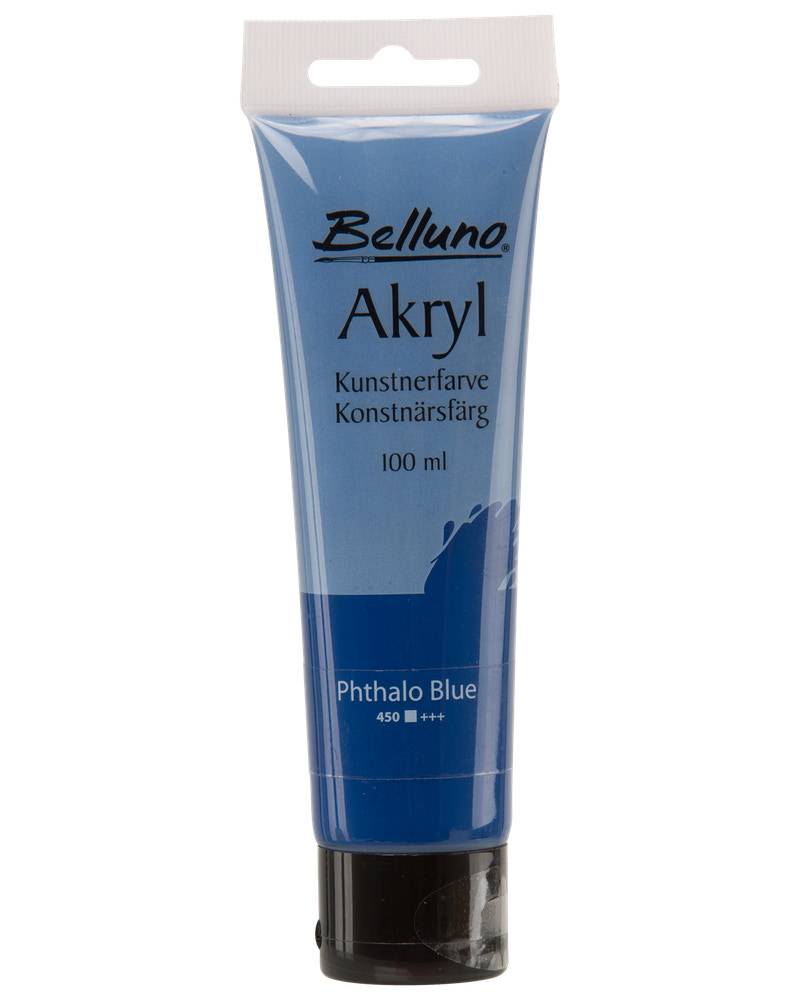 Belluno Akrylfärg phthalo blå 100 ml