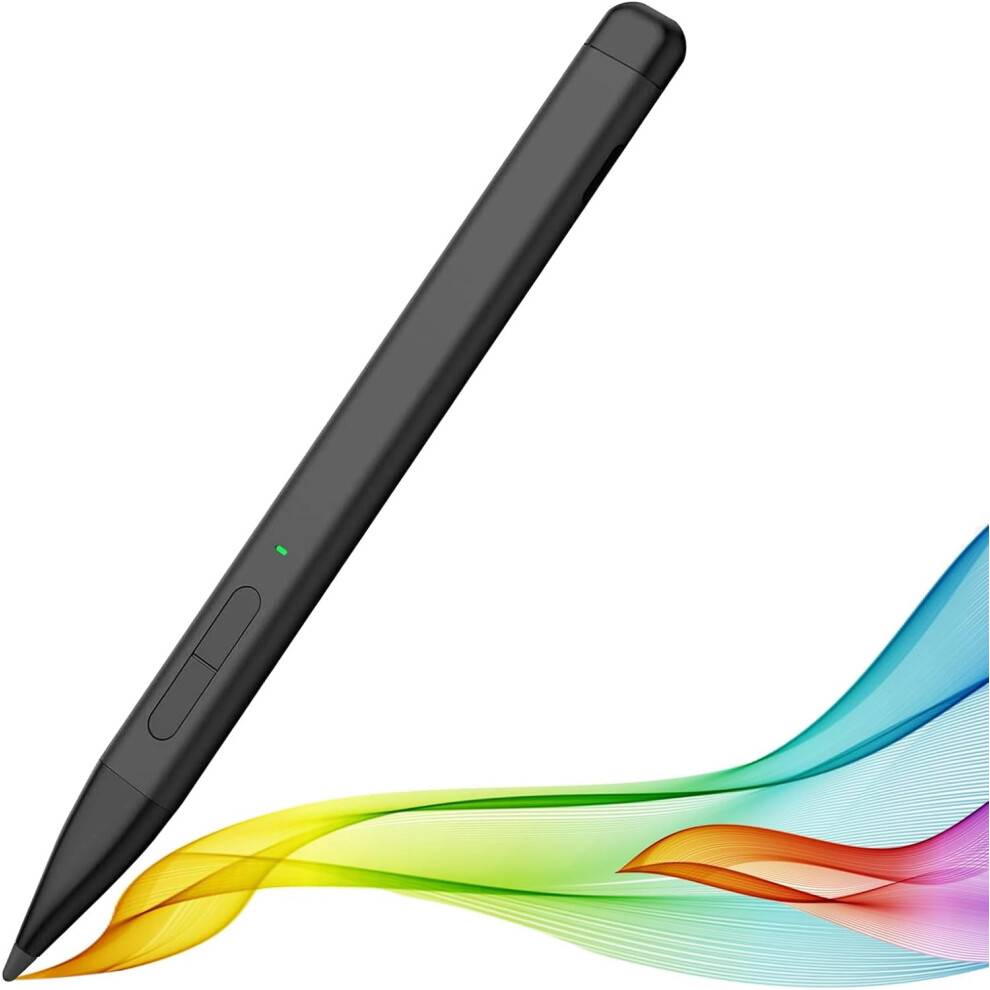Styluspen kompatibel med Microsoft Surface, 4096Pressure, 66 timers batterilevetid, 40 minutters hurtigopladning til Surface Pro 12-4, Go3-1, Book