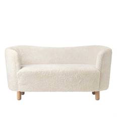 Audo mingelsoffa Natural Oak Sheepskin Off White