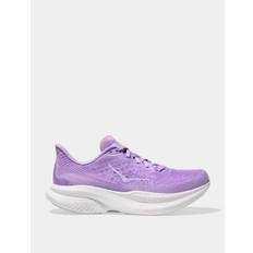 HOKA Women's Mach 6 Road Running Shoes - Aster Flower/White - UK 4 - Purple