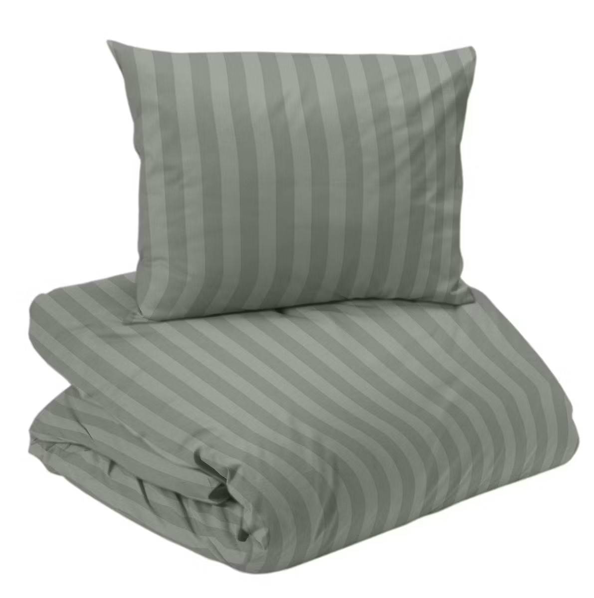 Mirage Bäddset Satin Grön Enkeltäcke 150x210 Redlunds