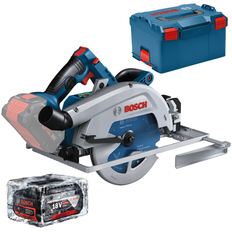 BOSCH GKS 18V-68 GC Rundsav Li-Ion, BITURBO brushless + L-Boxx (Uden oplader i sættet) +1x batteri Li-Ion, 18V, 5Ah