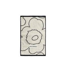 Marimekko - Piirto unikko gästhandduk 30x50 cm ivory black - Handdukar och badlakan - Svart