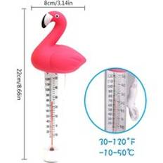 Vattentermometer flamingo flytande hållbar simbassängtermometer tecknad dammtemperaturmonitor
