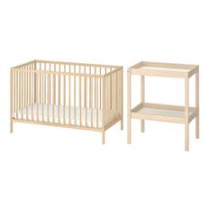 IKEA - SNIGLAR babymøbler, sæt med 2 dele, bøgetræ, 60x120 cm