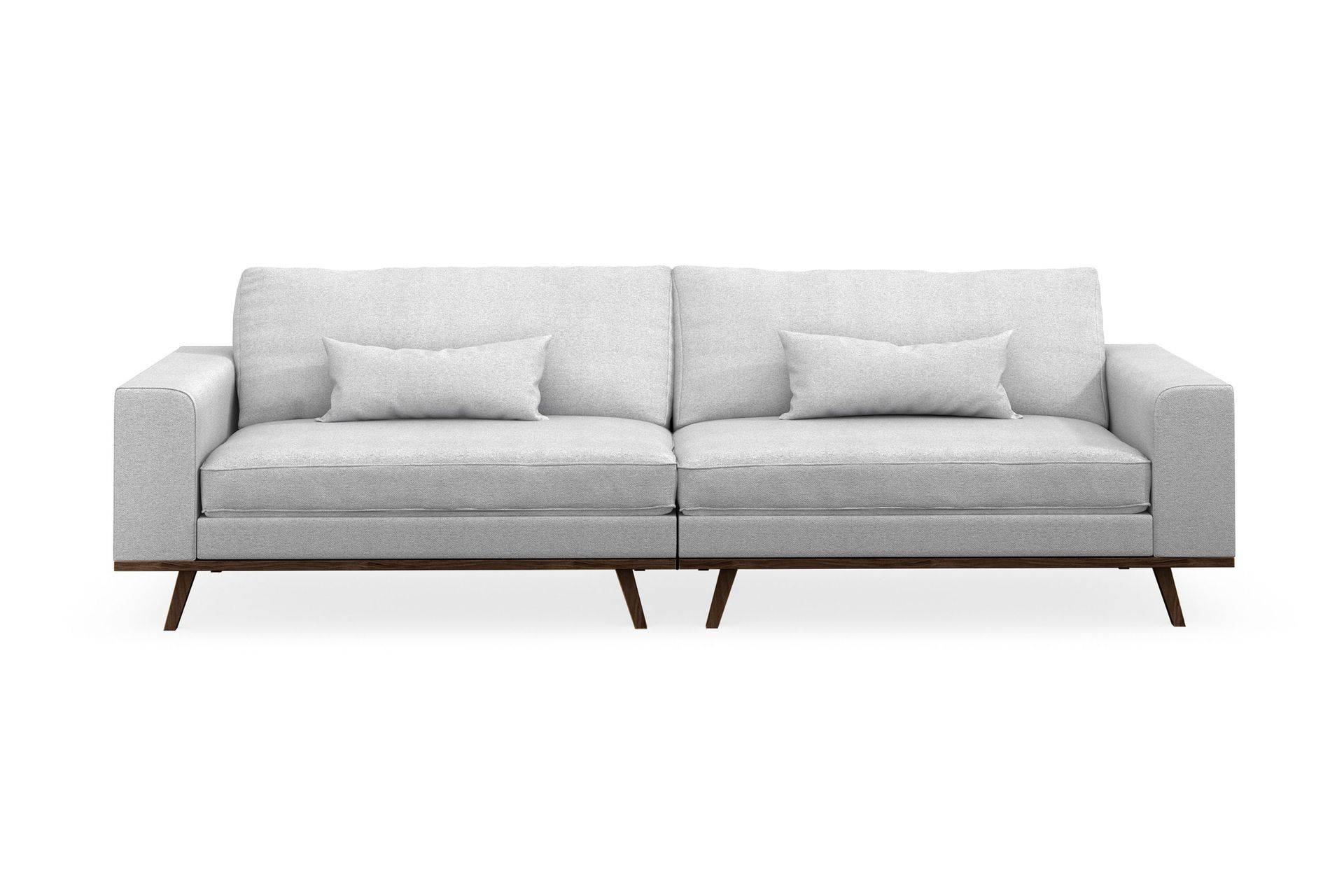 Copenhagen 4-personers Stofsofa - Lysegrå
