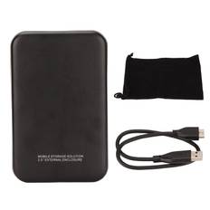 2.5in Hard Drive Enclosure SATA to USB 3.0 Adapter Plug and Play Black Computer External HDD