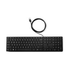HP Tangentbord 320K, Trådbundet USB, Nordisk - Svart