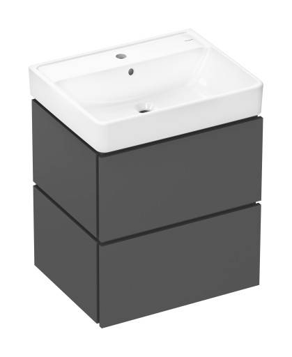 Hansgrohe Xilesa E möbelpaket, 60x48 cm, matt antracit