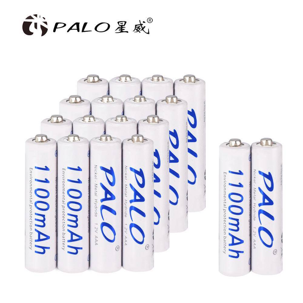 PALO 4-28st 3A AAA uppladdningsbart batteri 1,2V 1100mAh ni-mh batterier