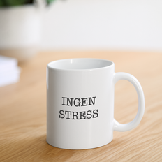 INGEN STRESS Mugg - white / One Size