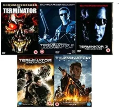 TERMINATOR KOMPLET 1-5 FILMKOLLEKTION DVD, Region 2