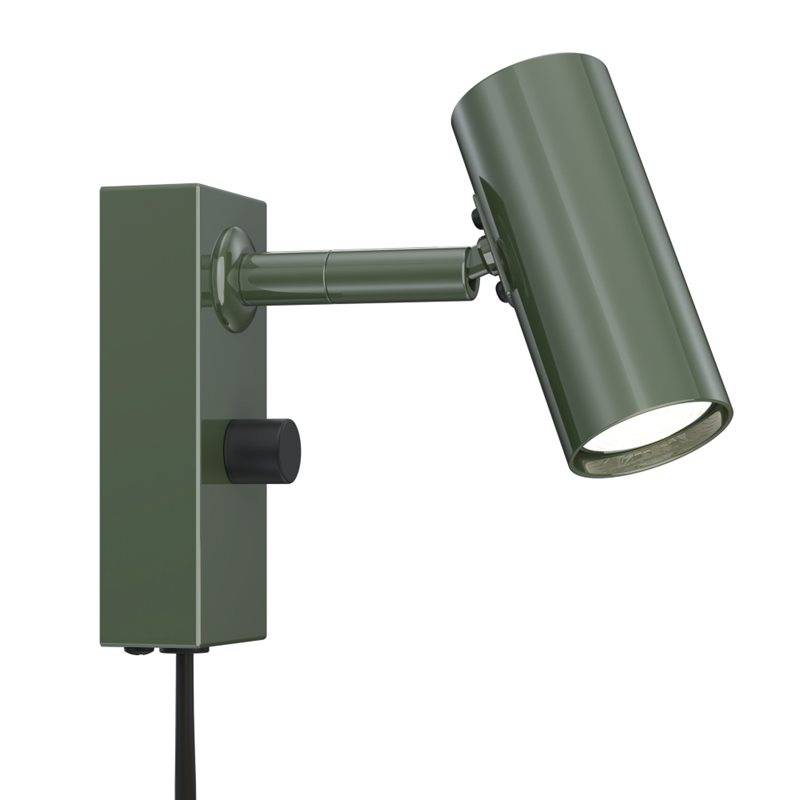 Belid V5751 Cato Led Vägg 1:A Med Dimmer, Skogsgrön/Svart