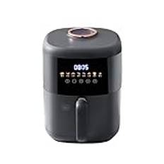 Air Fryer， 3L Home Electric Air Fryer Oljefri matfriteringsmaskin Automatisk pommes frites bakugn (Färg: Schwarz, Storlek: UK) Friendship and Virtue