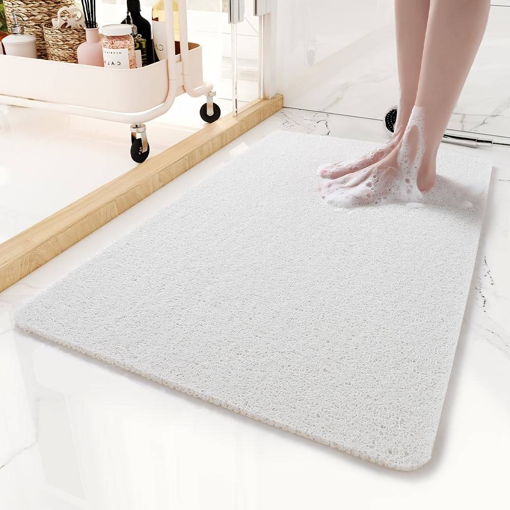 SIXHOME Non-Slip Bathtub Mat, Shower Mats for Bath Tub - White / 15.75*23.62in/40*60cm (15.75*23.62in/40*60cm)