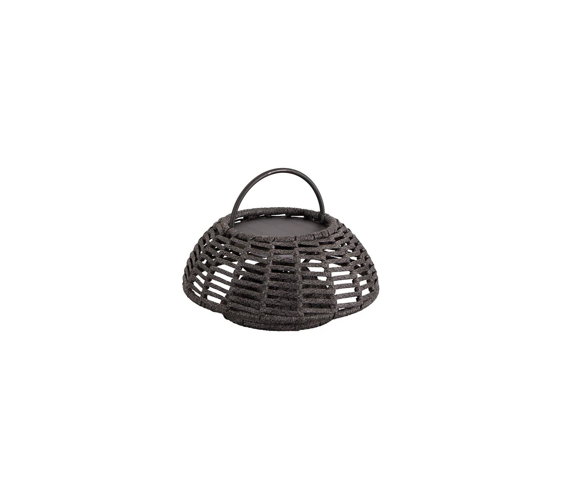 Illusion lampe, til ophæng - Inkl. LED enhed - Aluminium - Lava grey / Soft Rope - Taupe